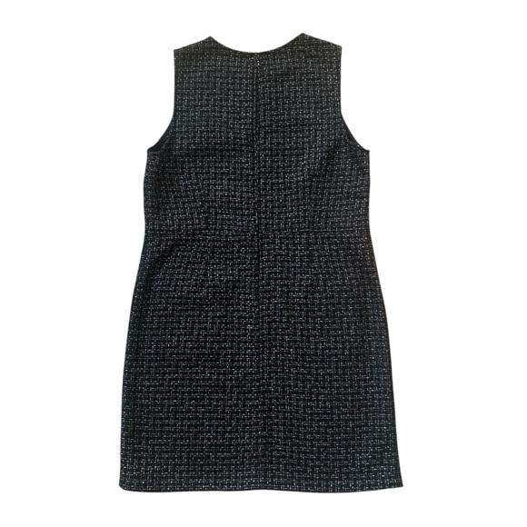 LOFT Black Tweed Shift Dress | Classic Workwear | Size 8 - Picture 4 of 7